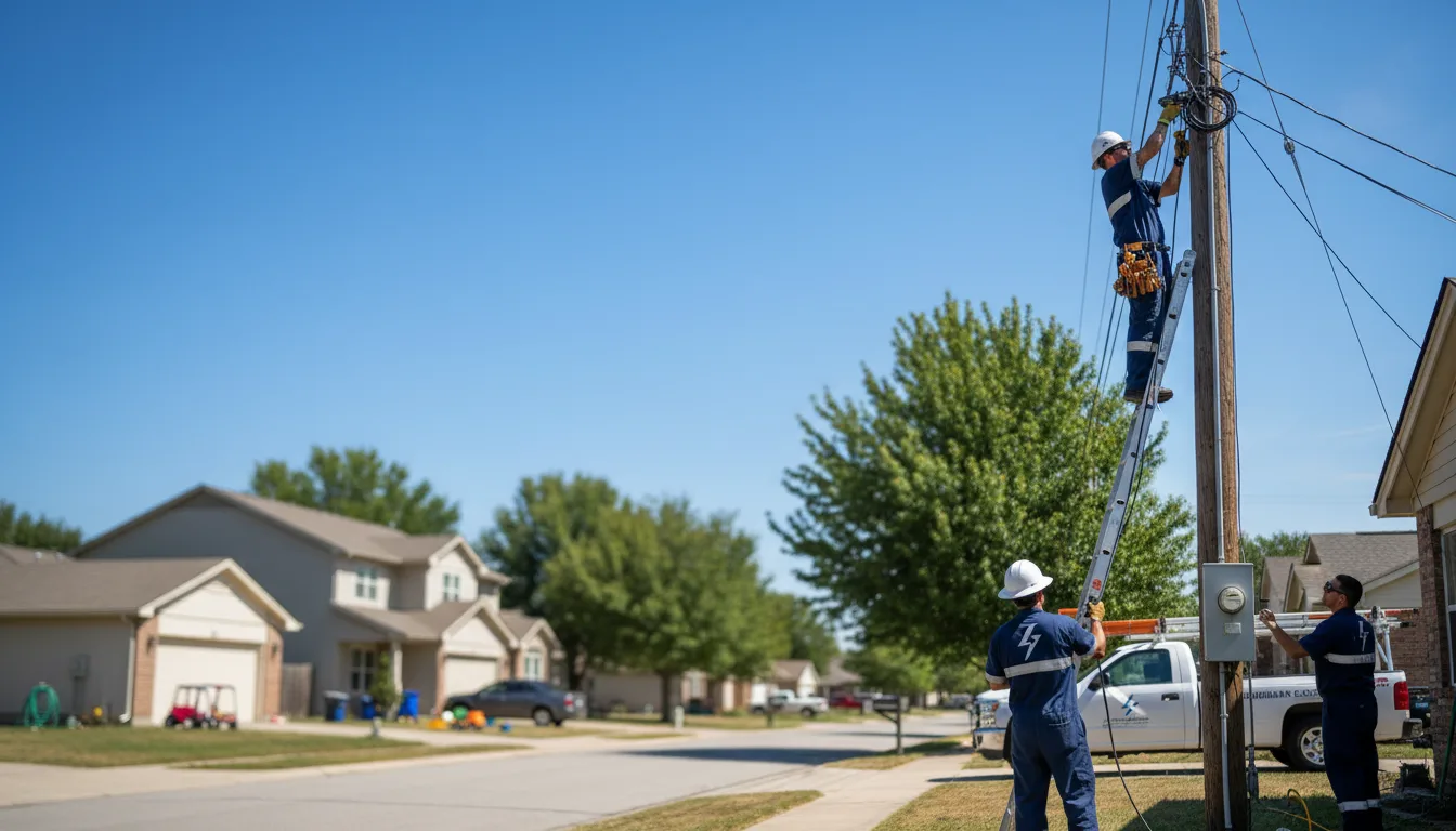 Residential electrician providing installation services in Saint Michael, MN